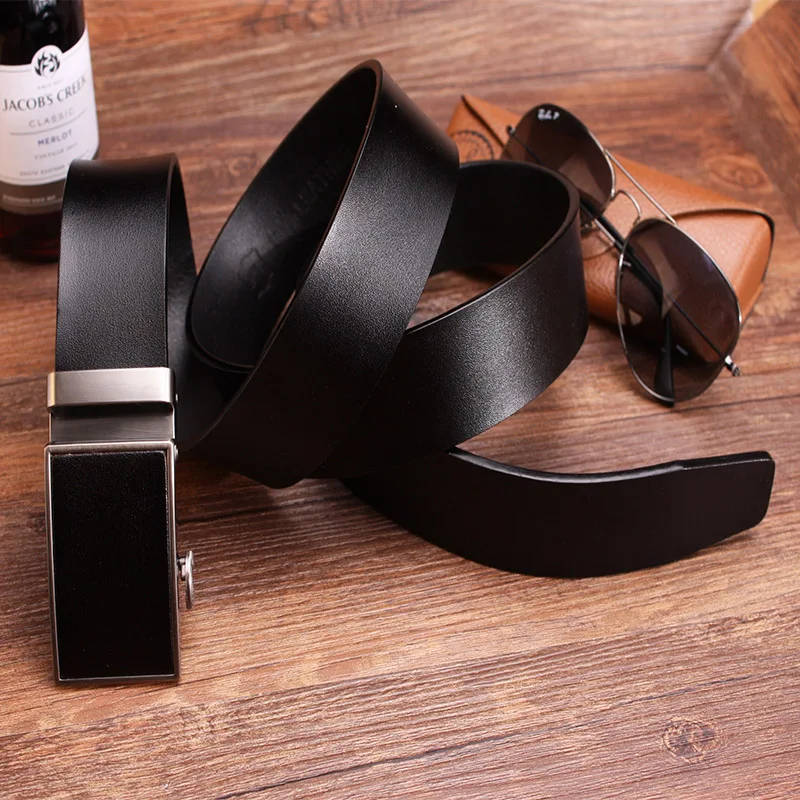 Hongmioo Hot Sale 2016 luxury brand men belts Automatic buckle belt mens belt automatic Genuine Leather Belt