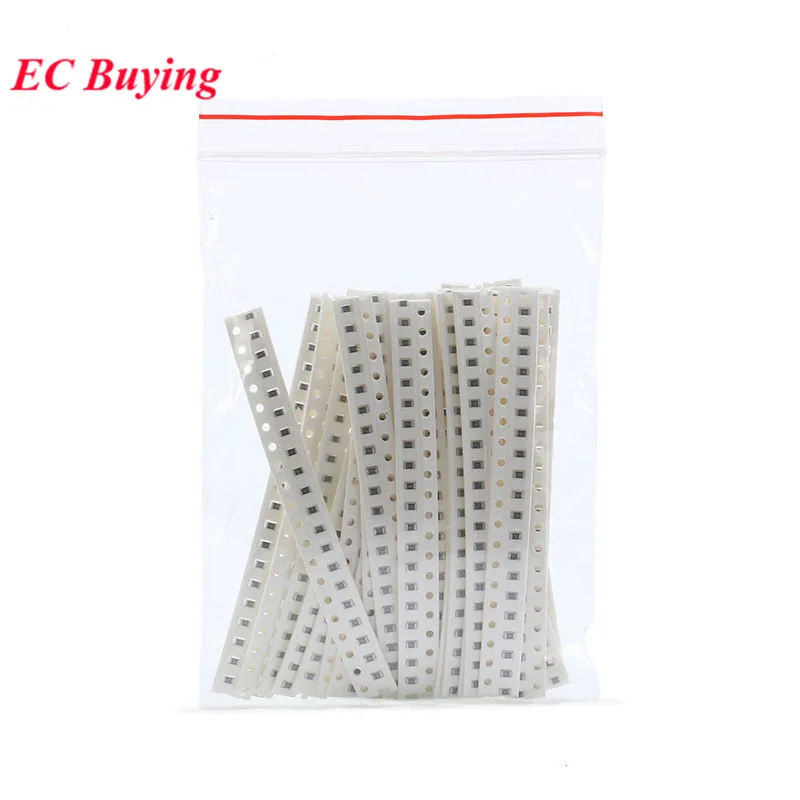 800pcs 1206 SMD Resistors Kit Assorted Kit 1% 5% Sample Kit Sample Bag 0R~2M 2Ohm~2KOhm DIY Electronic Component 40 Values*20pcs