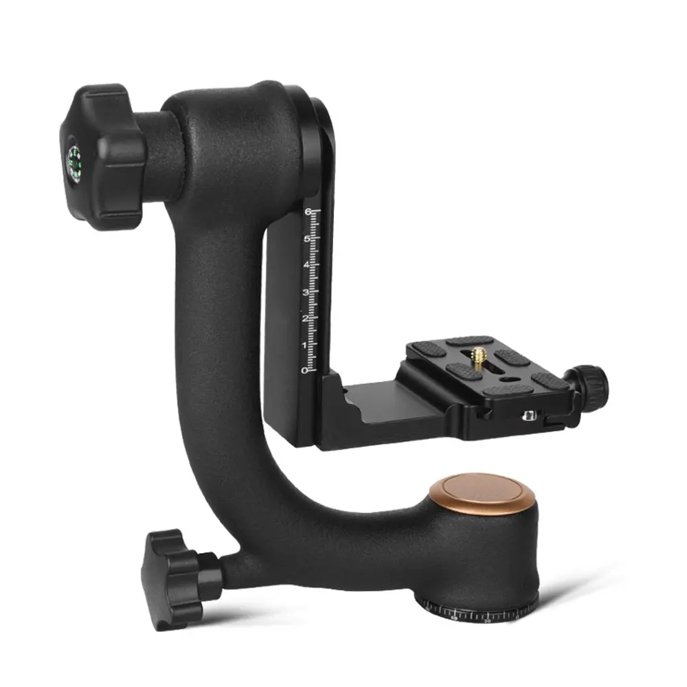 QZSD  Q45S Gimbal Head Used On Wild Animals Photography Big Load Capacity Camera Tripod Head  for 20kg 1/4 Screw 48mm Diameter