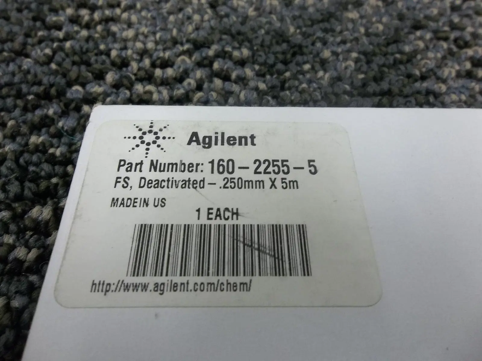 For Agilent 160-2255-5 Guard Column 0.25mm Inner Diameter Deactivated Connection Capillary Column 5m