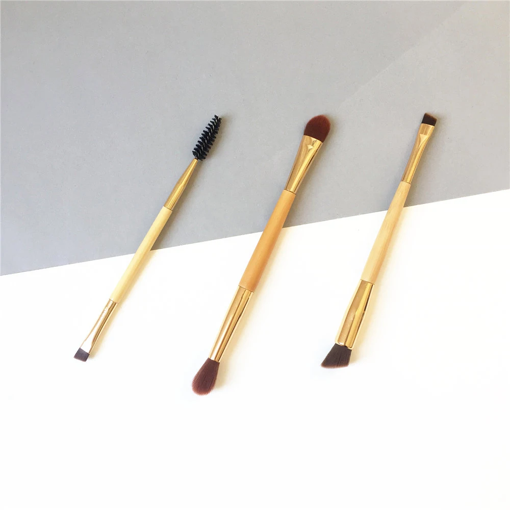 bdbeauty TT double-ended eye brow brush & brow powder brush - Quality Bamboo Makeup Brushes