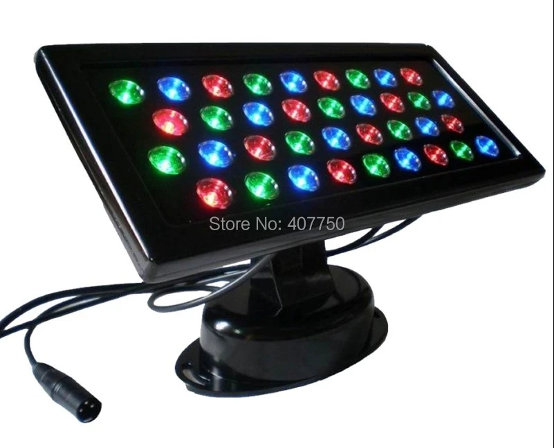 AC85V/265V interior dmx control 36W rgb led wall washer suare shape led projector  applied to walls lighting decoration