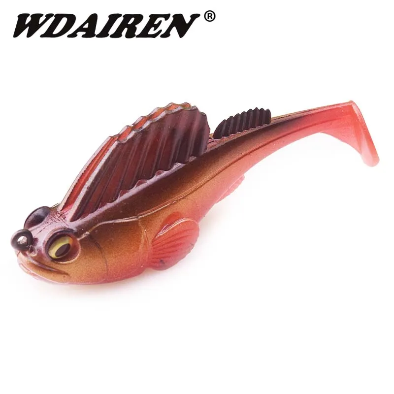 

1Pcs Soft bait jig head hook fishing lures Wobblers Artificial Rubber Bait Silicone Fishing Lures Sea Bass Carp Lead Pesca Fish