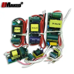 1-36W LED Driver Input AC110V/220V Lights Power Supply Constant Current 300mA IC Lighting Transformer Built-in for DIY LED Lamps