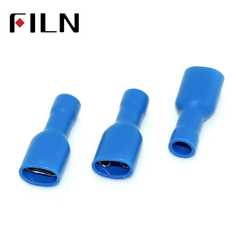 FDFD2-250 Female Insulated Electrical Crimp Terminal for 1.5-2.5mm2 wire Connectors Cable Wire Connector Terminal