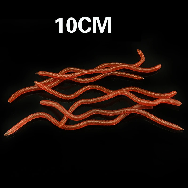 Vinilo Lombriz Cola Larga – Señuelo agua dulce gusano sangre - imagen 4
