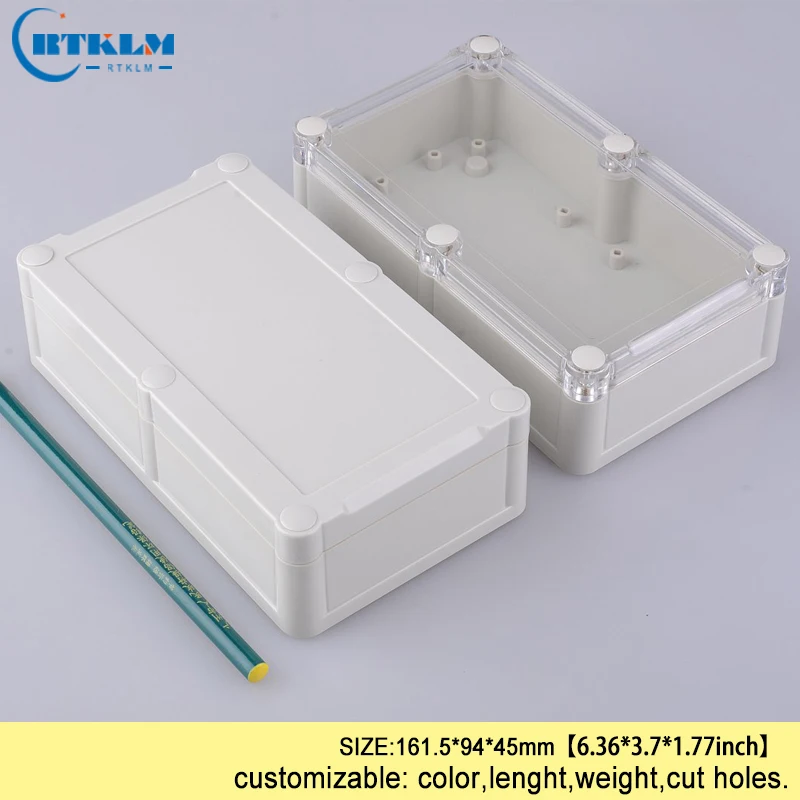 

DIY housing Electronics Enclosure Waterproof Junction Box Clear Plastic Enclosure IP68 Project Box Switch Box 161.5*94*45mm