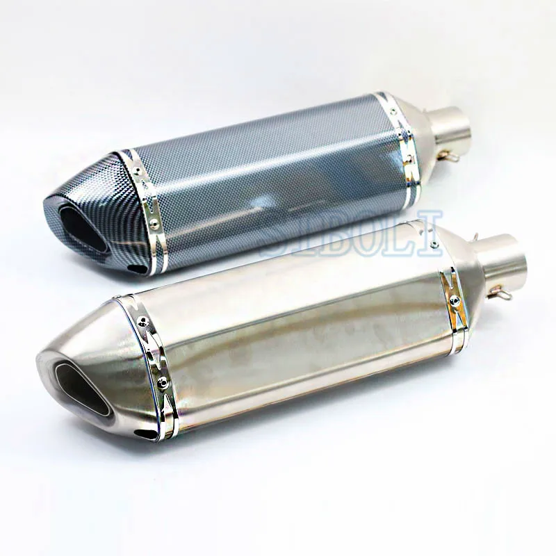 Universal Motorcycle Exhaust Pipe ATV Escapamento Moto Pot Echappement Silencieux Moto Scooter Racing cb500x cb600 z1000 AK152