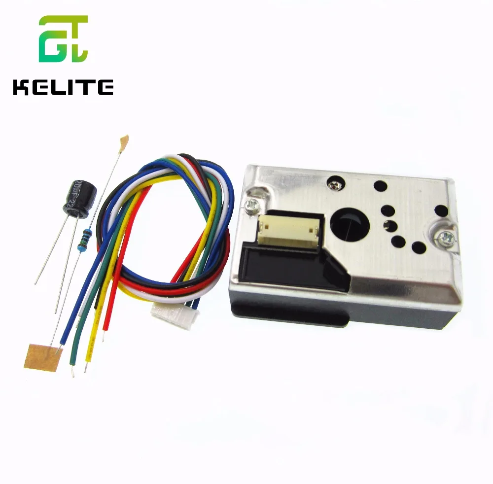 GP2Y1010AU0F Compact Optical Dust Sensor Smoke Particle Sensor With Cable  GP2Y1014AU0F