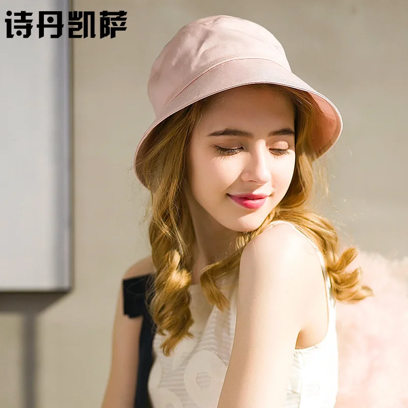 

Lady Summer Sun Hat Woman Casual Shopping Sunshade Beach Cap Girls Fisherman Beach Caps Fashion Bow Hat Adjust A113