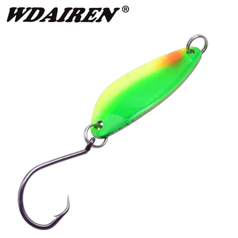 1Pcs Metal Spoon Bait Fishing Lure 4cm 6.3g Artificial Hard Baits 10 Color Bass Pike BKK hook Fishing iscas Tackle Accessories