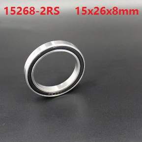 

10 шт./50 шт., 15268-2RS 15268 RS 15x26x8 мм, двойная резиновая крышка, шариковый подшипник с глубоким желобом для нижнего кронштейна велосипеда 15*26*8 мм