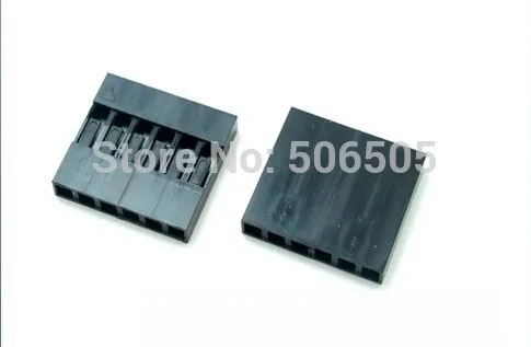 100 Pcs 2.54 Mm 6Pin Dupont Plastic Shell Hoofd Plug Dupont Behuizing Pin Header Jumper Draad Behuizing Connector