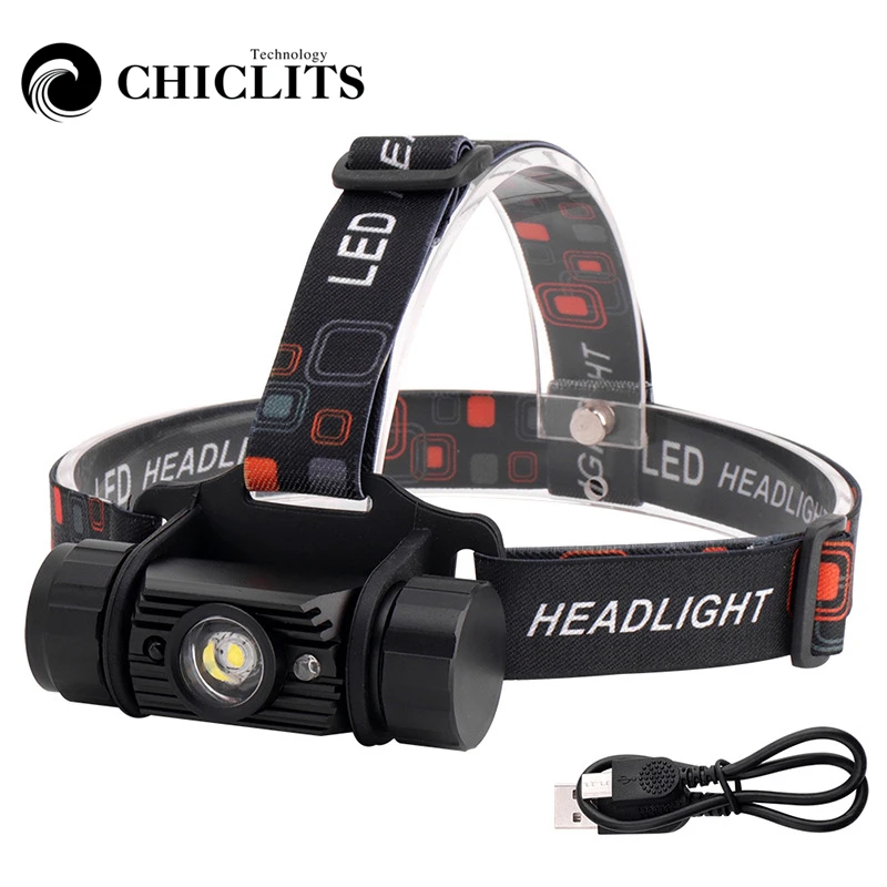 LED Headlamp Motion Sensor Headlight USB Flashlight Waterproof Camping Light Hunting Head Torch Light Emergency Lamp