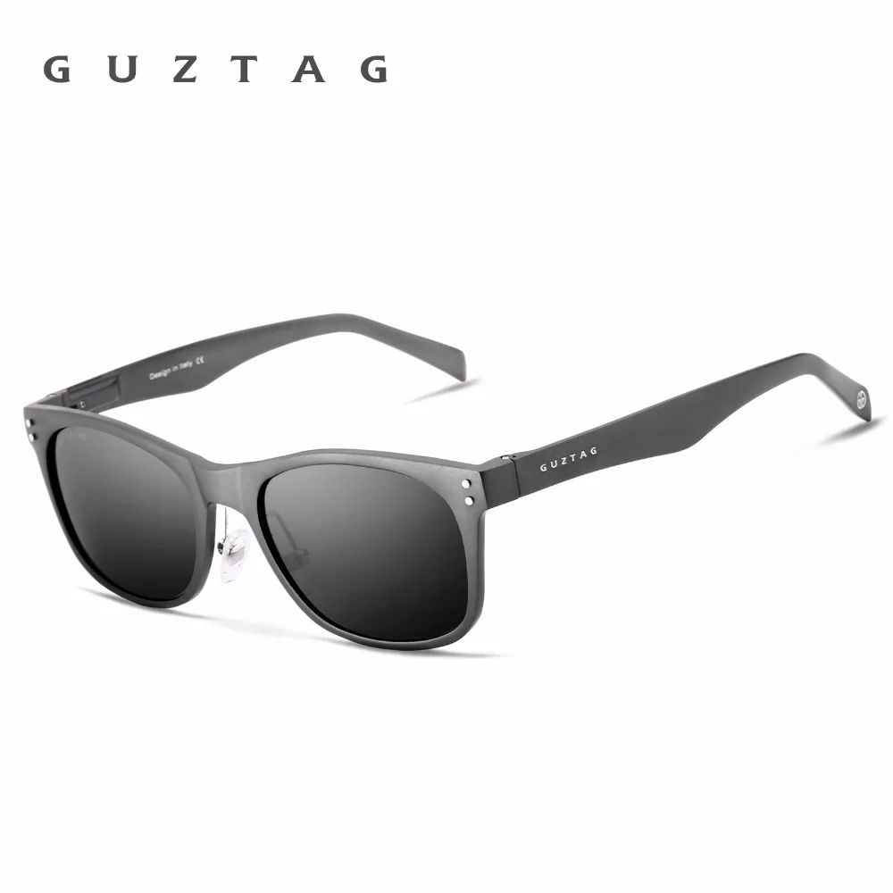 GUZTAG Brand Unisex Sunglasses Aluminum Square Polarized Mirror UV400  Men Women Sun Glasses Driving Fishing For Male G9201