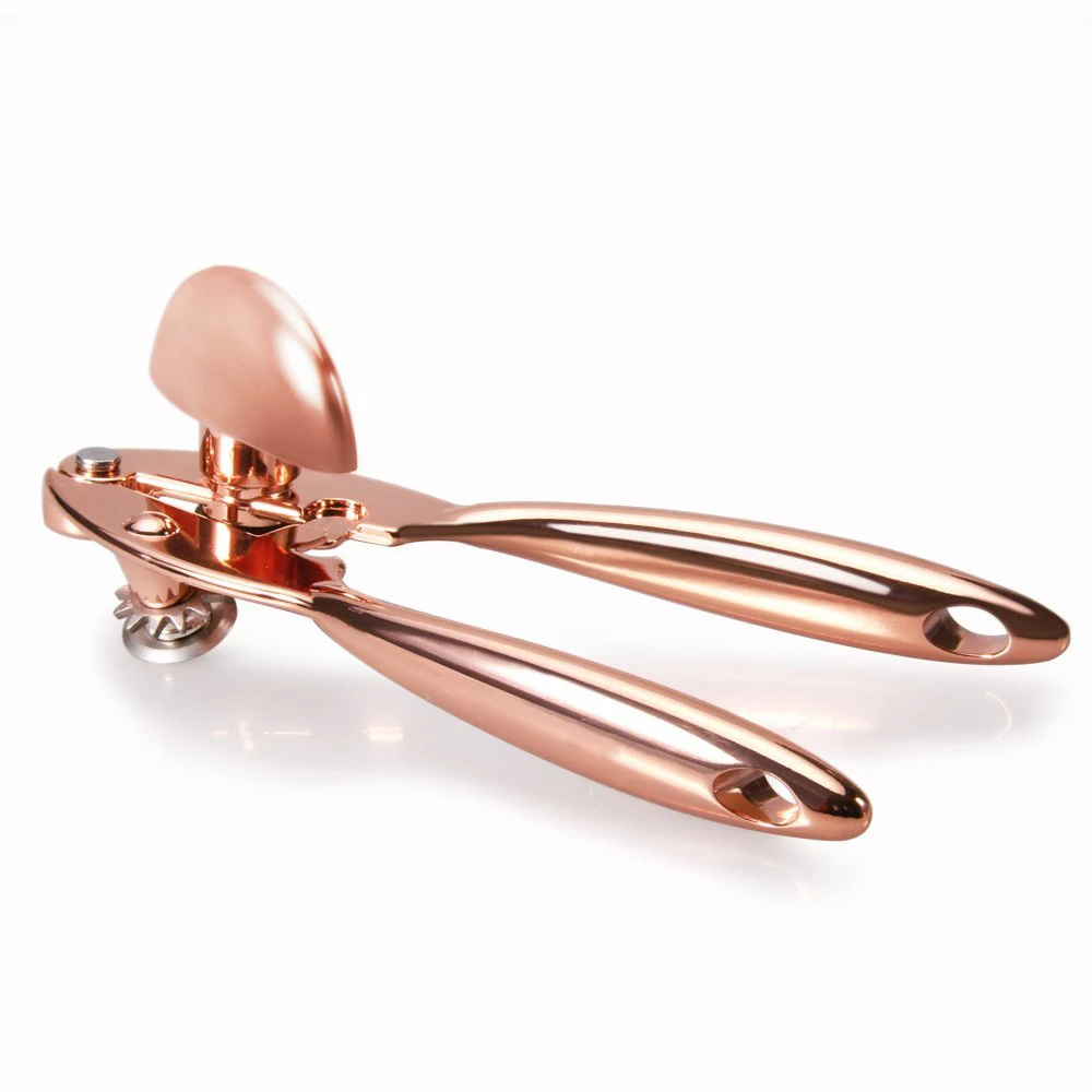 New Zinc Alloy Can Opener For canned Food With Ergonomically Shaped Thumb-Screw Heavy Duty Jar Bottle Opener Kitchen Accessories