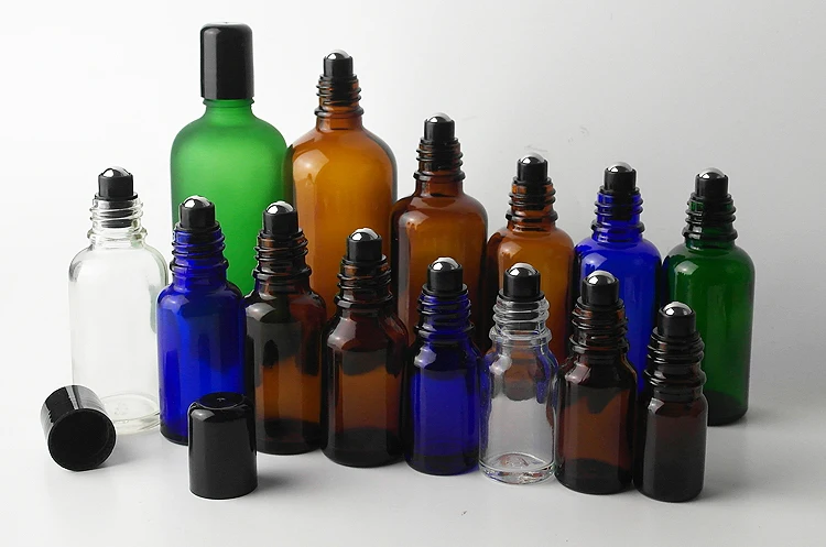 200pcs/lot 5ml glass Essential Oil Roller Bottle Empty Cosmeticc Containers Refillable  roll oil bottles