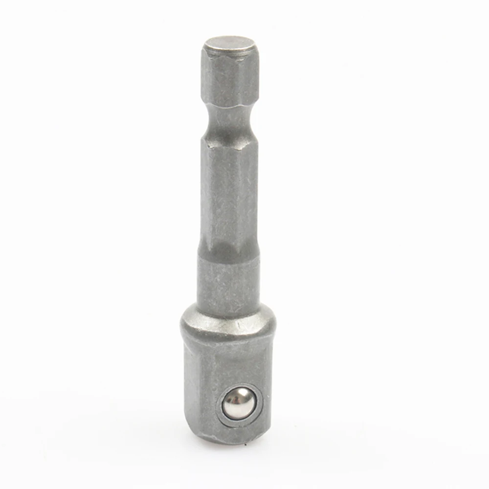 3pcs/set Chrome Vanadium Steel Socket Adapter Hex Shank to 1/4" 3/8" 1/2" Extension Drill Bits Bar Hex Bit Set Power Tools