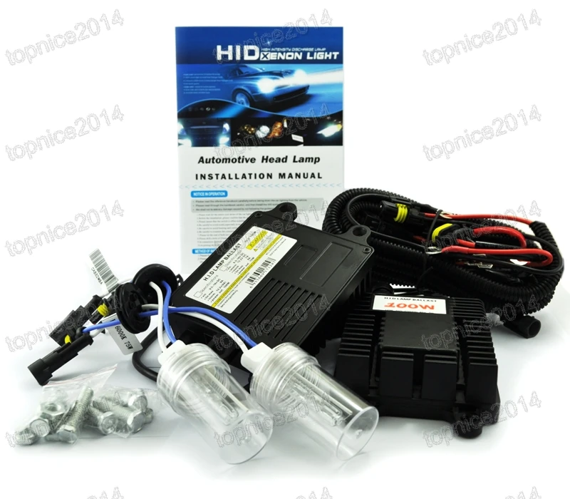 1set DC12V 100W 9006/HB4 HID Conversion KIT Bulbs Lamp SLIM BALLAST Single Beam 4300K For Car Headlight