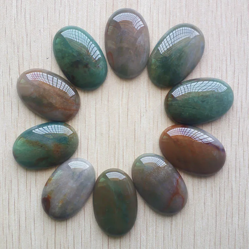 

Wholesale 10pcs/lot fashion good quality natural india onyx Oval CAB CABOCHON beads for jewelry making 20x30mm Free