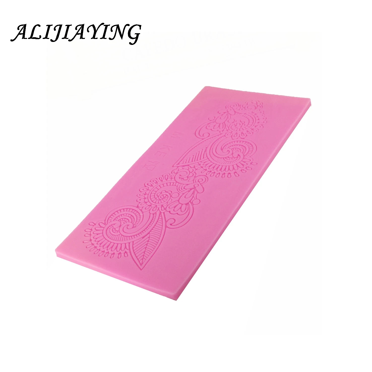 Flower Shape Cake Silicone Mat Sugarcraft Fondant Cake border Decorating Tools Kitchen Baking Silicone Lace Molds D0248