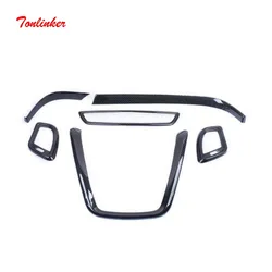 Tonlinker Interior Mouldings Cover Stickers for Nissan Murano 2015-19 Car Styling 1/3 PCS ABS Carbon fiber style Cover Stickers