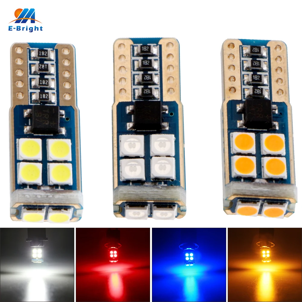 

2/10pcs LED T10 W5W 194 LED Canbus No Error Car Interior Light T10 10SMD 3030 Chip Pure White Instrument Lights Bulb Lamp