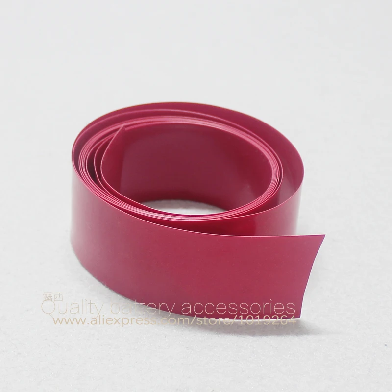 10 м 18650 литиевая батарея ПВХ пленка батарея мембрана Термоусадочная пленка Внешняя батарея синий прозрачный фиолетовый цвет фиолетовый