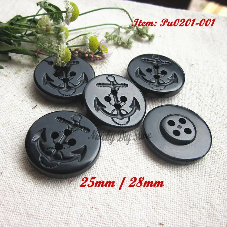 

25mm / 28mm Anchor Buttons for military uniforms, naval urea buttons,fire prevention,radiation and environment temperature