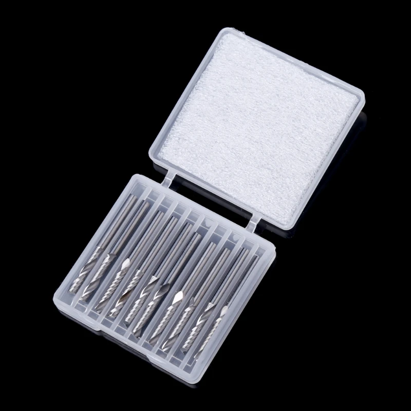Fresa Carboneto para Ponta Nariz Plana Broca Roteador 10 Modos Polegadas com 17 mm para Dropshipping