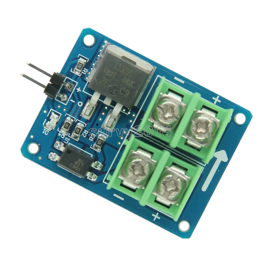 3V 5V Low Control High Voltage 12V 24V 36V switch Mosfet Module For Arduino Connect IO MCU PWM Control Motor Speed 22A