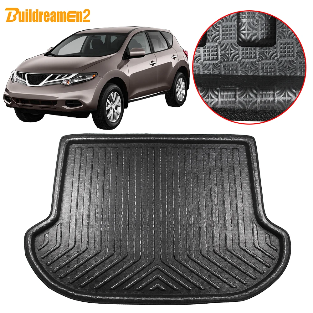 

Buildreamen2 For Nissan Murano Z51 Car Tail Trunk Mat Boot Tray Liner Floor Cargo Carpet Mud Pad 2009 2010 2011 2012 2013 2014