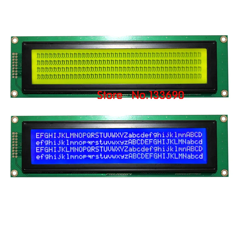 5V 4004A Normal Display 40x4 4004 40*4 404 Character LCD Module Yellow Green Blue LED Parallel Port 18Pin HD44780 Or EQV