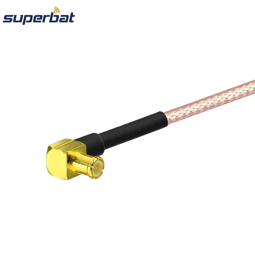 Superbat SMA Plug Straight to MCX Male Right Angle RF Pigtail RG316 20cm Coaxial Jumper Cable Extension WLAN Antenna