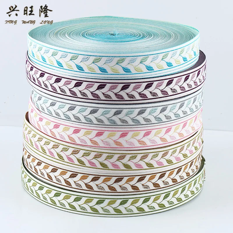 XWL 25M/Lot 3.5cm Wide Jacquard Lace Ribbon Trim Curtain Lace Accessories Decorative Pillow Edge Clothing Lace Belt DIY Sewing