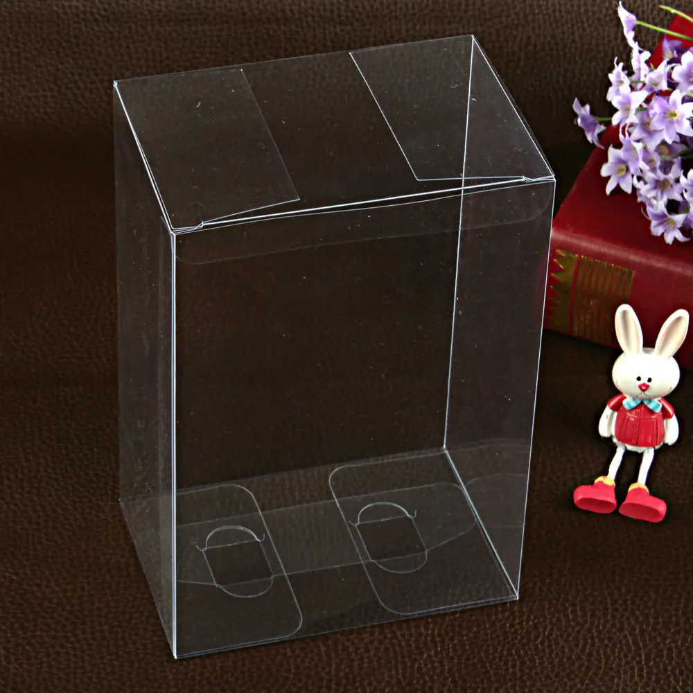 10 pcs/lot 9*W*H size PVC box /  clear boxes / gifts & crafts / packaging box / notebook display / custom logo