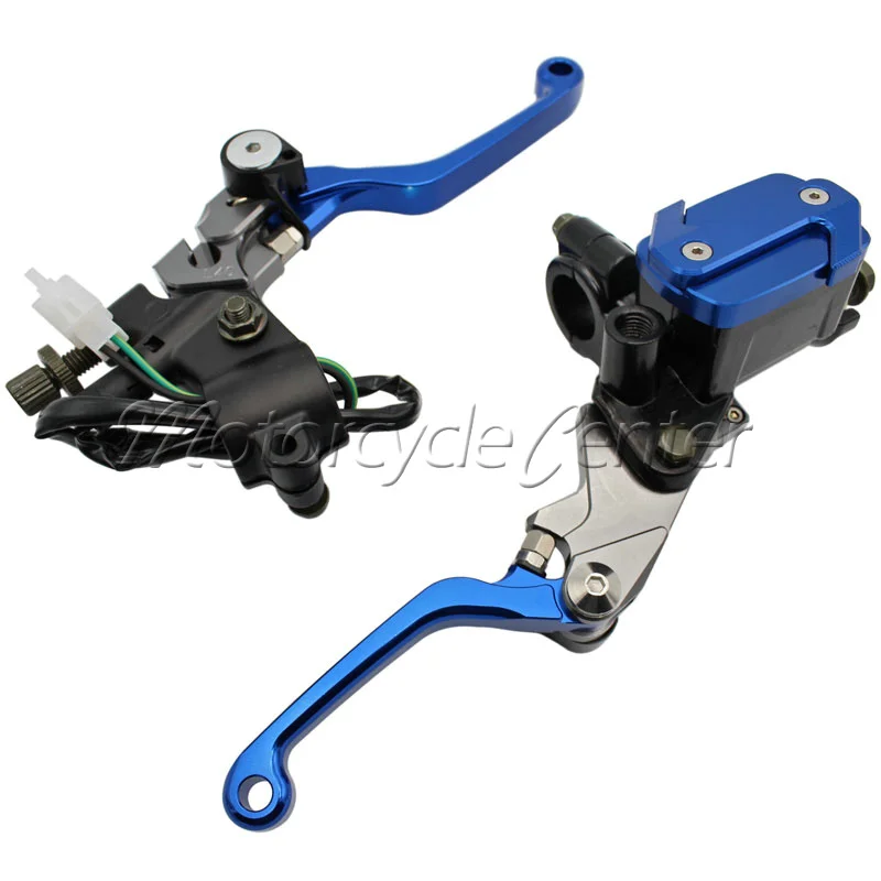 2 pcs 22mm Universal Motorcycle Brake Master Cylinder Reservoir Levers For Yamaha WR450F YZ 125 250 80 85 TTR250 DT230 LANZA