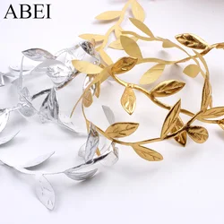 10Yards/lot Silk Leaves Vine Artificial Leaf Rattan DIY handicraft Gold Rope For Wedding Party Home Decoration Wreath Material