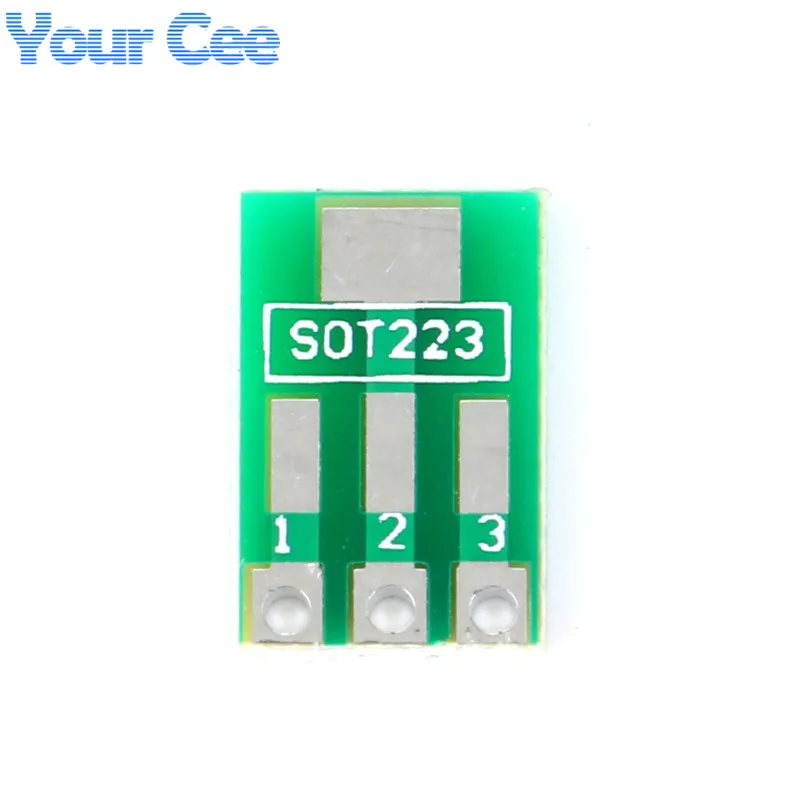 50pcs/10pcs SOT89 To DIP SOT223 To DIP IC Adapter PCB Board Converter Plate Double Sides 1.5mm 2.3mm to 2.54mm Pitch Pinboard