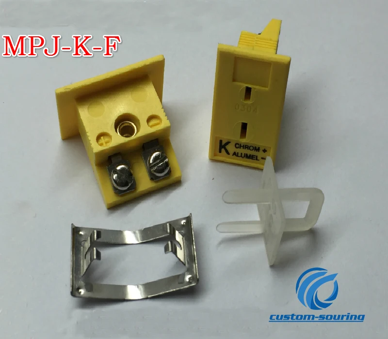 

Free shipping 10pc Original MPJ-K-F K type thermocouple socket Pannel Thermocouple Connector K