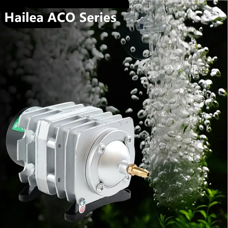 

25W 30W 45W Hailea ACO Series Aquarium Pond Electromagnetic Air Compressor Pump Fish Tank Air Bubbles Aerator Oxygen Pump