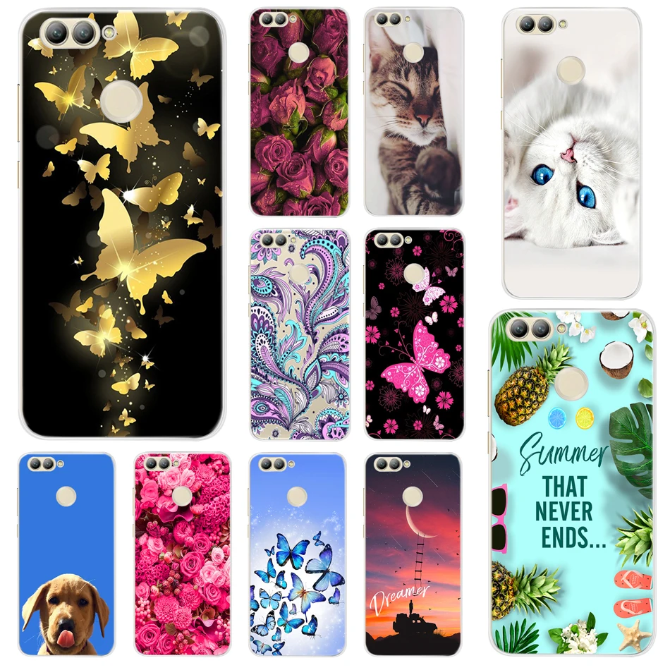 For Huawei Nova 2 Case Silicone Soft TPU Cute Cat Phone Cases For Huawei Nova 2 Nova2 Case Cover For Huawei Nova 2 PIC-LX9 Funda