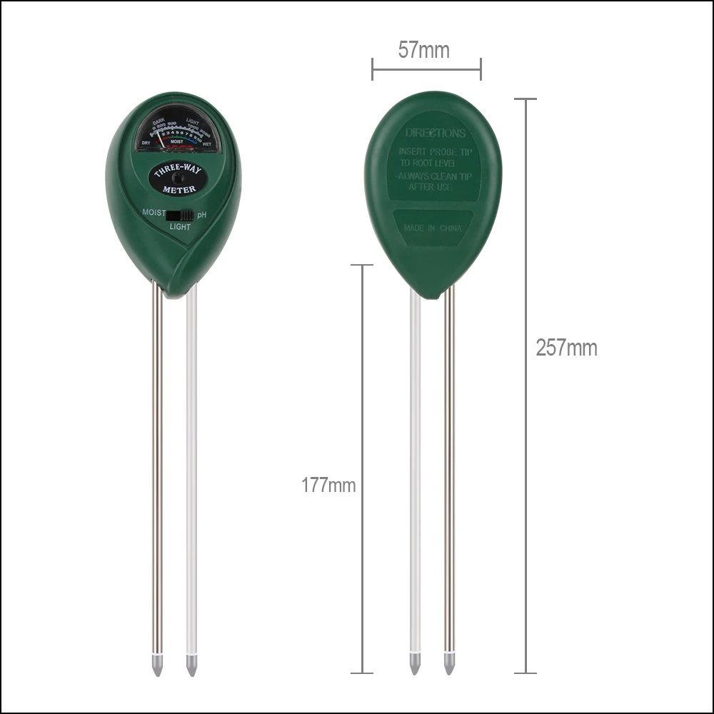 RZ Soil Moisture PH Meter Humidity Detector Digital PH Meter Soil Monitor Hygrometer Gardening Plant Lignt Sunlight Tester