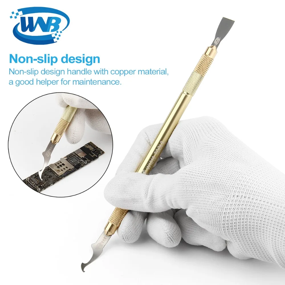 WNB 10 Blades Craft Artwork Non-Slip Cutter CPU A8 A9 A10 Motherboard Burin Phone Processors IC Chip PCB Repair Knife Tools Kit