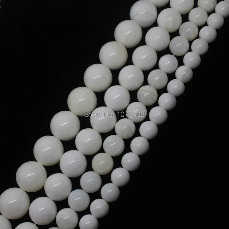 Mini.order is $7! 6-16mm White Tridacna Coral Round Spacer Loose Beads 15