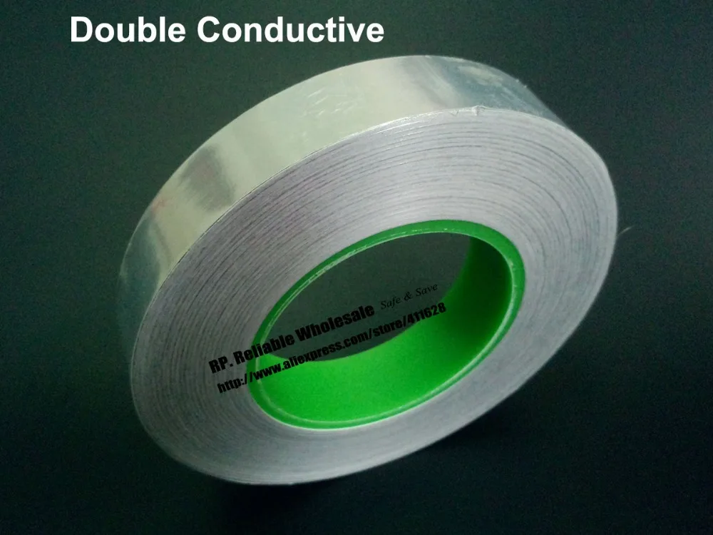 

0.06mm Thick, 10mm*50M Double Sided Conductive, Single Adhesive, Aluminum Foil EMI Shielding Tape