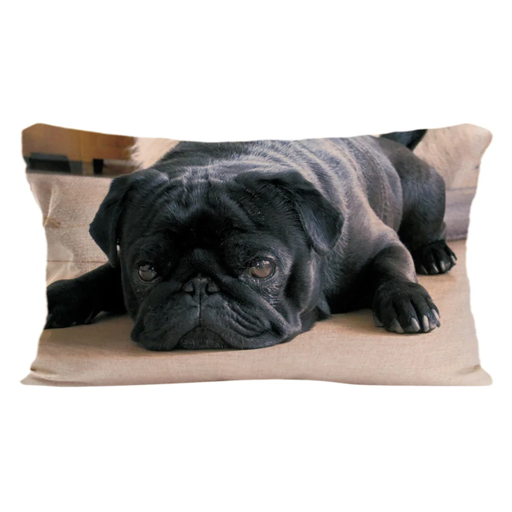 

Pug Pet Dog Pillowcase Cute Puppy Wedding Decorative Cushion Cover Pillow Case Lovely Gift For Sofa Seat Pillowcases