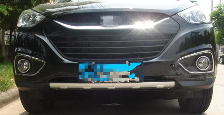 for hyundai IX35 2010-2013 Auto parts ABS front and rear Bumper Protector Skid Plate cover