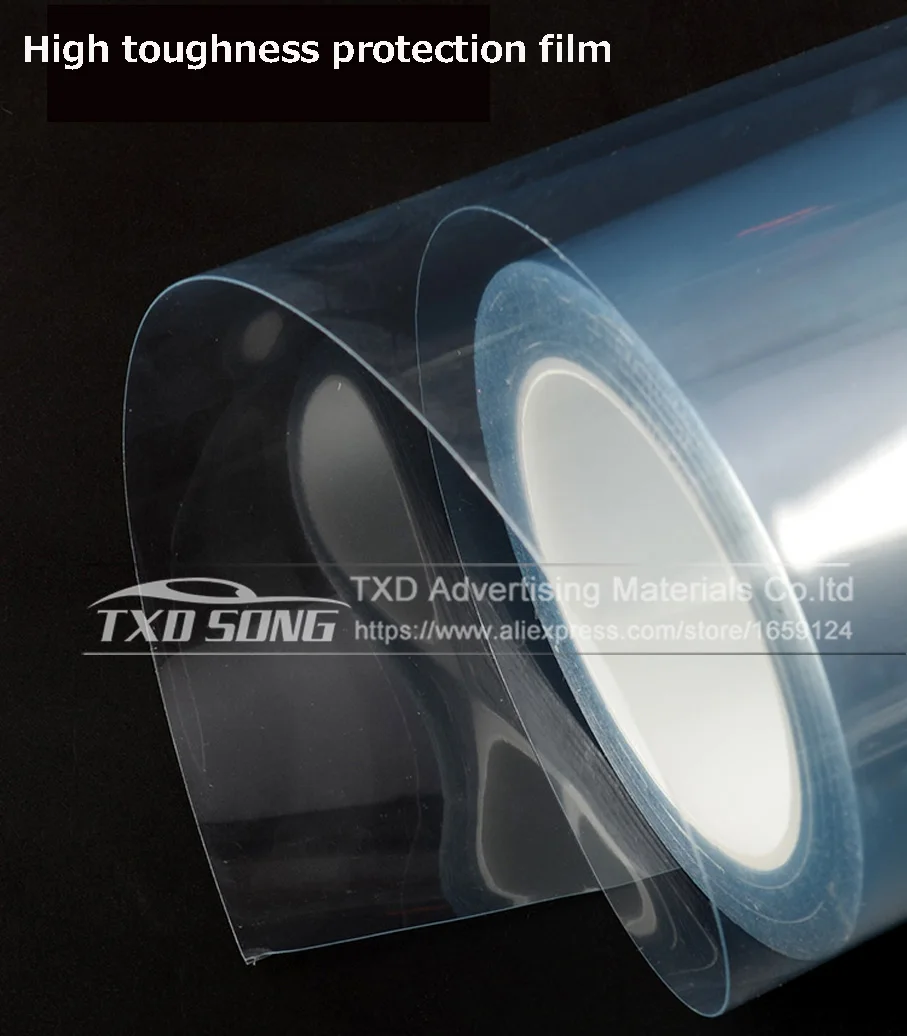 

Whole Roll 10/20/30CM*30M/Roll Good Anti Scratch Rhino Skin Sticker Vinyl Clear Transparence Thickness Bike Protective Flim