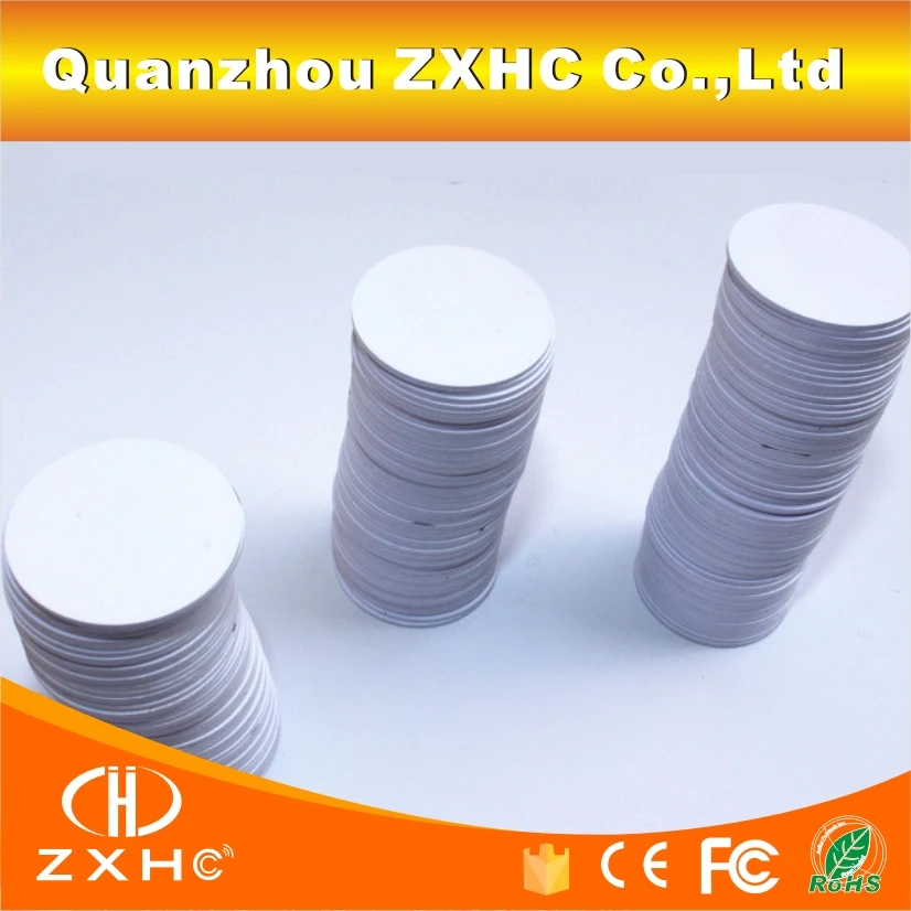 (10PCS/LOT) 125khz TK4100/EM4100 is Compatible RFID Tags Round Shape 25mmx1mm Waterproof PVC Small Coin Cards In Access Control